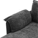 146.9" L-shaped Sofa Sectional Sofa Couch Pull-out Sofa Bed with a Movable Storage Ottoman, a Storage Chaise Lounge and Two USB Ports for Living Room, Grey