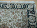 6' X 9' Vintage Handmade India Top Quality Jaipur Floral Oriental Tea Wash Nice