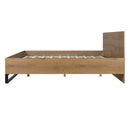 ENGINEERED WOOD  BED FRAME KING SIZE,NATURAL & BLACK COLOR