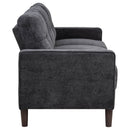 Bowen II 2-piece Upholstered Track Arm Sofa Set Steel Grey