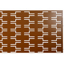 Outdoor & Indoor Privacy Screen Metal Privacy Screen 76' H×48' W, Freestanding Decorative Privacy Screen for Deck Balcony Patio, Privacy Fence Panels for Outside Lawn Garden PS112 BROWN