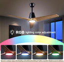 52 Inch Ceiling Fan With Remote Black Walnut Indoor Outdoor
