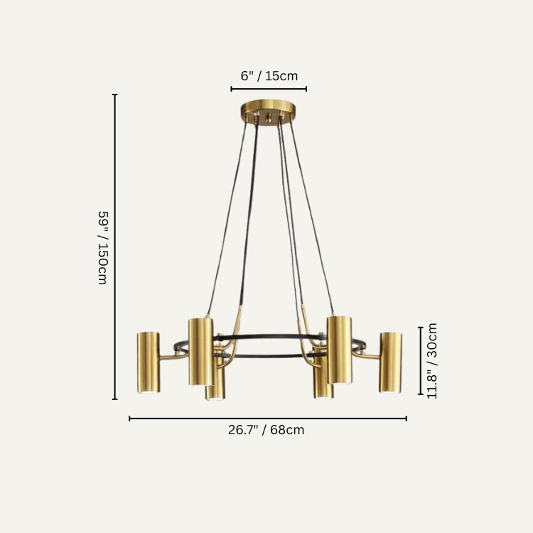 Ecliptis Round Chandelier