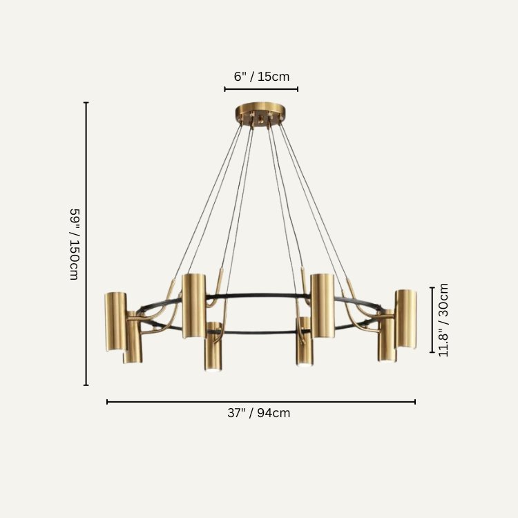 Ecliptis Round Chandelier