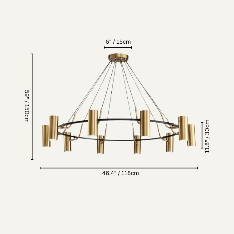 Ecliptis Round Chandelier