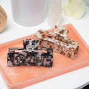 Tan Marble Jumbo Claw Clip