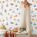 Sea life & Alphabet Animal Wallpaper - Nursery Wall Decor Wallpapers