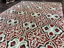 Portuguese Rug 9x12, Vintage Carpet, Handmade Wool Rug