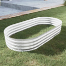 Galvanized Raised Garden Bed Kit, Heavy Duty, Rust-Resistant, 6x3x1ft, Silver