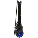 360° Rotating Rear Wheel Heavy-Duty Folding Wagon – Multi-Use Garden Cart with All-Terrain Wheels, Dual-Color (Black & Blue) Design for Camping, Beach, Picnic & Outdoor