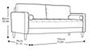 Heather Grey Fabric Sofa With Modern Design And Durable