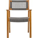 BRAIDED DINING CHAIR Dark Grey