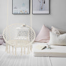 Macrame Hanging Hammock Chair, Rope Swing For Indoor And Outdoor Use