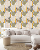 Modish Abstract Leaves Wallpaper Tasteful