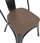 Stackable Metal Dining Chair 18 Inch For Kitchen Use