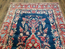 4' X 7' Vintage Handmade Turkish Wool Rug Flowers Birds Tree Of Life Blue Red
