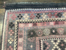 Persian Kurdish Kilim Rug 8x10, Large Flatweave Tribal Bohemian Rug, Vintage Zarand Kilim