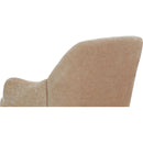 Chenille Armchair, Modern Style Accent Chair with Wood Legs, Comfy Design for Living Room, Bedroom, Office,Beige