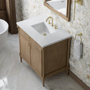 James Martin Kinnsden 30" Mirror, Weathered Oak