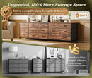 Ultralong 78Inch Dresser With Fifteen Storage Drawers