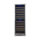 Edgestar 24-Inch 141 Bottle Capacity Freestanding Dual Zone Wine Cooler With Interior Lighting [CWR1552DZ] (SAK49245)