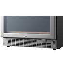 Edgestar 24-Inch 141 Bottle Capacity Freestanding Dual Zone Wine Cooler With Interior Lighting [CWR1552DZ] (SAK49245)