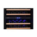 Edgestar 24-Inch Wide 131 Bottle Capacity Built-In Triple Zone Wine Cooler (SAK65891)