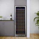Edgestar 24-Inch Wide 151 Bottle Capacity Freestanding Single Zone Wine Cooler With Even Cooling Technology (SAK30756)