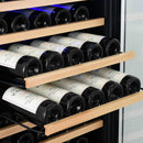 Edgestar 24-Inch Wide 151 Bottle Capacity Freestanding Single Zone Wine Cooler With Even Cooling Technology (SAK30756)