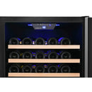 Edgestar 24-Inch Wide 151 Bottle Capacity Freestanding Single Zone Wine Cooler With Even Cooling Technology (SAK30756)