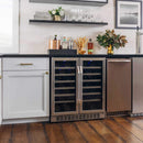 Edgestar 30-Inch Wide 56 Bottle Capacity Built-In French Door Wine Cooler With Door Locks [CWR5631FD] (SAK56381)