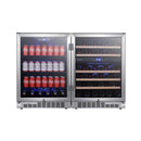 Edgestar 48-Inch Built-In Side-by-Side Wine & Beverage Center With 142 Can And 46 Bottle Capacity (SAK82552)