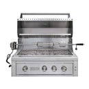 Edgestar 89K BTU 36-Inch Natural Gas Freestanding Grill Cart With Lighting Knobs & Rotisserie (SAK12573)