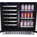 Edgestar 30-Inch Wide 28 Bottle Built In Dual Zone Beverage Center With 86 Can Capacity (SAK35972)