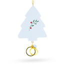 Our First Christmas Together Tree with Wedding Rings Resin Christmas Ornament