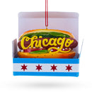 Classic Chicago Style Hot Dog Resin Christmas Ornament