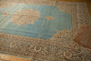 8.5x12.5 Vintage Distressed Tabriz Carpet