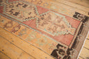 3x10 Vintage Distressed Oushak Rug Runner