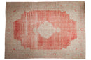 10x14 Vintage Distressed Oushak Carpet