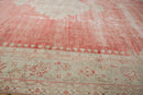 10x14 Vintage Distressed Oushak Carpet
