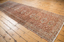 3.5x11 Vintage Distressed Karaja Rug Runner
