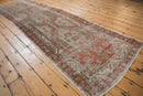 3.5x11 Vintage Distressed Heriz Rug Runner