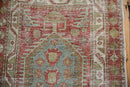3.5x11 Vintage Distressed Heriz Rug Runner
