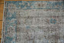 7.5x10.5 Vintage Distressed Oushak Carpet