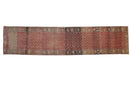 3.5x15 Vintage Distressed Oushak Rug Runner