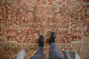 RESERVED 8x12.5 Vintage Distressed Heriz Carpet