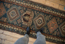 3.5x13.5 Vintage Karaja Rug Runner