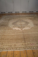 9.5x11 Vintage Distressed Oushak Carpet