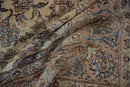 7x9.5 Vintage Distressed Isfahan Carpet