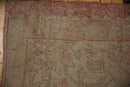 15.5x19.5 Vintage Distressed Oushak Carpet